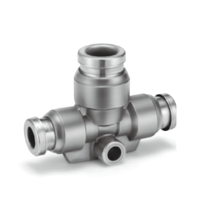 อุปกรณ์นิวเมติกส์แบบสัมผัสเดียวทำจากโลหะสำหรับ KQB2T04-06ชิ้นส่วนนิวเมติก - Product Image 3