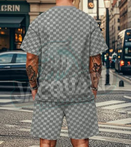 Conjunto de Camiseta y Pantalones Cortos a Bajo Precio, Ropa de Verano 2025, Conjunto para Hombre, Venta al Por Mayor, Precio Económico, Conjuntos de Verano para Hombre Personalizados - Product Image 3