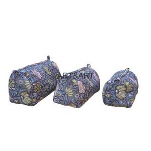 Wholesale <b>Small</b> Large Cotton Tassel Pattern Handmade Water Resistant Eco-Friendly Lightweight for Cosmetic Bags for Travel - Product Image 2