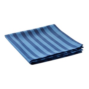 Luxury Dining Napkins <b>Blue</b> Striped Fabric Dinner Napkins for Home Events Hotels Customisable Size Color and Design - Product Image 2