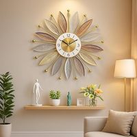 Jam Alarm Elektronik Logam Mewah Modern Klasik |   Lampu Malam Analog Tanpa Suara dan Tidak Berdetak untuk Meja, Dial Bercahaya, Kamar Mandi