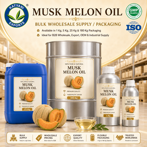 Huile de graines de melon pur musquée 1KG, huile végétale naturelle de Cucumis Melo pressée à froid, qualité cosmétique, vente en gros B2B, fournisseur en vrac Inde - Product Image 5