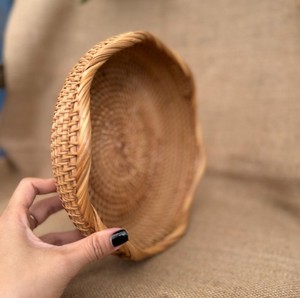 Bandeja de Servir de Ratán Tejida a Mano, Natural, Premium, Organizador de Almacenamiento para Cocina y Hogar, Ideal para Regalo - Product Image 2