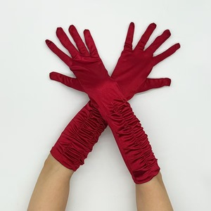 Guantes Largos de Satén Plisado, Elegantes y Sensuales, para Bodas, Ópera, Fiestas y Eventos Nocturnos - Product Image 6