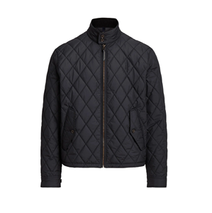 Chaqueta Acolchada Azul Marino para Hombre, Cuello Alto, Cortavientos, Informal, Relleno de Poliéster, para Otoño, Corte Regular - Product Image 4