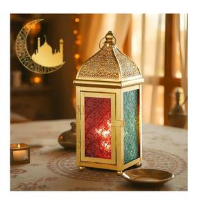 Lámparas Metálicas Huecas o Faroles Metálicos Marroquíes Decorativos para la Decoración de Eid y Ramadán - Product Image 3