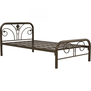 Base de Cama Individual Metálica Color Caqui Oscuro KD-1102, Estilo Antiguo, Estructura de Hierro, Muebles para Dormitorio - Product Image 3