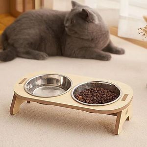 Comedero Ecológico para Mascotas con Energía Solar y Cuencos de Acero Inoxidable |   Comederos Elevados para Perros y Gatos |   Comedor para Mascotas en Interiores - Product Image 2