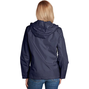 Women's Plus Size Hooded Waterproof <b>Jacket</b> Full Sleeve Polyester Outerwear Autumn Utility Style Regular Fit Solid Color <b>jacket</b> - Product Image 2