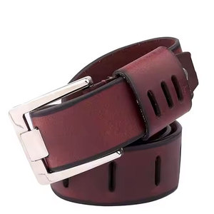 Ceinture en cuir pour hommes, matériau durable avec ajustement réglable, parfaite pour les tenues professionnelles, les tenues décontractées et une utilisation quotidienne durable. - Product Image 3