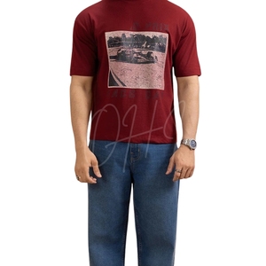 T-shirt graphique de course personnalisé pour homme – T-shirt en coton imprimé voiture rétro, haut décontracté streetwear à manches courtes et col rond - Product Image 3