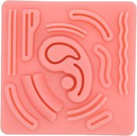 Modelo Anatómico de Silicona de Grado Médico para Práctica de Sutura en Cirugía Laparoscópica 3D, Almohadilla de Práctica de Sutura Cutánea
