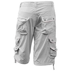 Pantalones cortos cargo de alta calidad con 6 bolsillos para hombre, personalizados, 100% algodón, pantalones cortos casuales para hombre con cierre de botones y largo hasta la rodilla. - Product Image 3