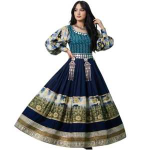 Vestido Afgano Kuchi en Oferta, Vestido Étnico Afgano Hecho a Mano, Vestido de Noche Tradicional para Mujer, Vestido de Cultura Afgana, Venta al por Mayor - Product Image 1