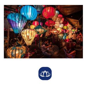 Farol de Bambú y Seda de Venta Rápida para Decoración de Fiestas y Exhibición en Eventos, Artesanía Premium Hecha a Mano - Product Image 4