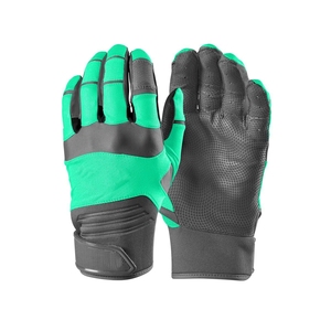 Baseball Batting Gloves <b>Full</b> Finger Synthetic Material Non <b>Slip</b> Hook And Loop Closure For Adults All Seasons Use - Product Image 5