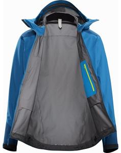 Chaqueta de Motocicleta con Capucha para Hombre Styliro, Impermeable, Deportiva, Negra y Amarilla con Bloques de Color, Bordado y Cierre Frontal con Cremallera - Product Image 3