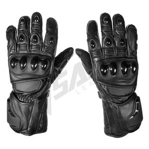 Gants de moto de course imperméables de haute qualité, gants de motard en cuir chauds pour l'hiver avec technologie tactile - Product Image 1