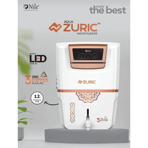Purificador de agua Aqua Zuric blanco RO, purificador de agua RO UF alcalino con 3 zincos y cobre, almacenamiento de 12L, pantalla LED inteligente, montable en pared. - Product Image 2