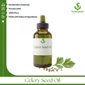 Exportateur d'huile essentielle de graines de céleri frais, proposant des solutions d'approvisionnement en vrac pour les cosmétiques, les soins personnels, les soins capillaires et les parfums - Product Image 1