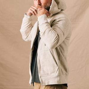 Breathable Soft Men Faded <b>Zip</b> Up Hoodie Comfortable High-quality And Ideal For Casual Wear And Outdoor Activities - Product Image 4