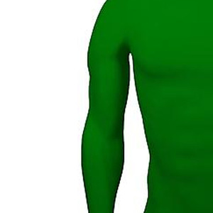 T-shirt personnalisé pour homme à manches longues, vert uni, tricoté, col rond, coupe oversize, sportif, séchage rapide, écologique, respirant - Product Image 5