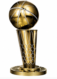 Golden Basketball <b>Trophy</b> <b>Cup</b> With Net Design Durable Metal Award For Sports Achievement Display - Product Image 2