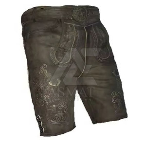 Pantalones Cortos de Cuero Estilo Alemán Hechos a Mano para Hombre con Diseños Bordados Clásicos 2026 - Product Image 2