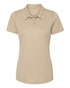 Polo à manches courtes pour femme, couleur unie, tricoté, 100% polyester, style décontracté, longueur normale - Product Image 4