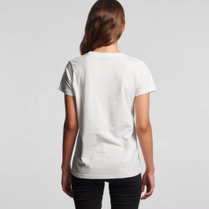 Camiseta de Manga Corta para Mujer, Algodón Premium, Personalizable, Transpirable, Tallas Grandes, Estilo Casual, Impresión de Logotipo Personalizada, Precio al por Mayor - Product Image 2