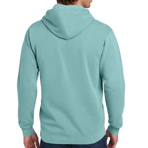 Custom Logo Mint Green Hoodie <b>Men</b> High Quality Plain Sage Green Cotton Fleece <b>Pullover</b> Streetwear Blank Hooded Sweatshirt Winter - Product Image 3