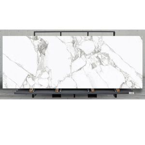 New Arrival Calacatta Brazilian Sintered Stone Artificial Stone Rock Slab Glossy Porcelain <b>Tiles</b> Sintered Stone - Product Image 1