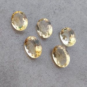 Piedra Preciosa Suelta de Citrino Natural Amarillo de Grado AAA+, Corte Facetado Ovalado, Calibrada, para Joyería - Product Image 2