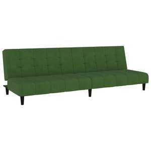 Sofá Cama Compacto de Terciopelo Verde Oscuro 100% Poliéster con Madera y Plástico, Nueva Categoría de Producto - Product Image 2