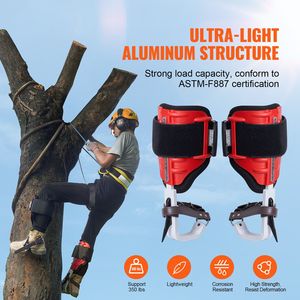 1 Paio di Ramponi in Alluminio per Arrampicata su Alberi, Capacità di Carico 350 libbre, Accessori per Attrezzatura da Arrampicata - Product Image 2