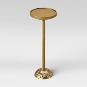 Table à boissons élégante en aluminium avec finition métallique lisse pour la décoration contemporaine de chambre et de salon - Product Image 2