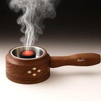 Support à encens Sambrani en bois de haute qualité, élégant brûleur de Bakhoor, écologique, fait main, non électrique, personnalisable - Meilleure vente