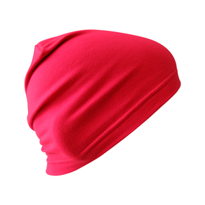 Gorro de Punto Acrílico Rojo Sólido Unisex Personalizado de Algodón, 56-58CM, Gorro Casual de Invierno, Tejido a Máquina, Cálido para Adultos - Product Image 1