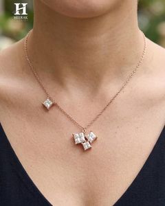 Pendentif en diamant en forme de princesse personnalisé en gros, collier minimaliste en or, bijoux fins certifiés IGI/GIA - Product Image 3