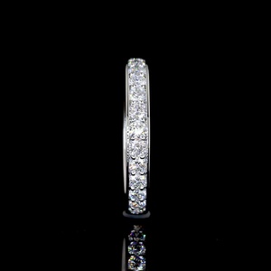 Factory Custom IGI Certified 0.75 Carat Round Diamond Channel <b>Set</b> <b>Wedding</b> Band Fine Jewelry <b>Ring</b> <b>for</b> <b>Women</b> - Product Image 2