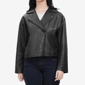2026 New Fashion Genuine Leather Jacket Women Cropped Leather Jacket Bomber Jacket for Women's In Wholesale Price - Product Image 1
