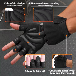 Guantes Deportivos de Nailon Transpirables de Alta Calidad, Unisex, Dedos Completos, Protección para Ciclismo al Aire Libre, Antideslizantes, para Levantamiento de Pesas y Ejercicio - Product Image 5