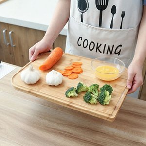 Large Bamboo Cutting Board Natural Wood Chopping Board with Rounded <b>Corners</b> and Hanging Hole Bamboo Kitchen Charcuterie Board - Product Image 4