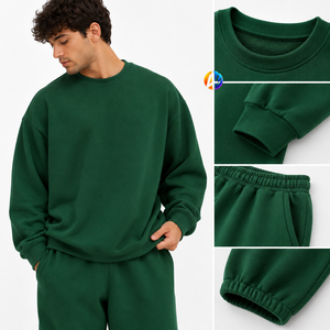 Traje de lana extragrande para hombre, confeccionado con tela de lana gruesa, corte holgado y cómodo, tacto suave y calor acogedor para estar en casa o viajar. - Product Image 5
