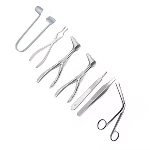 Professional Manual ENT Surgical Instrument Set Stainless Steel Reusable Otolaryngology Examination and Minor Surgery Kit - Product Image 5