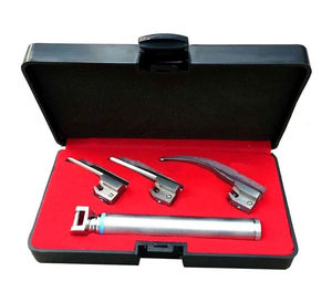 Ensemble de laryngoscope Miller pour bébé 00 0 Mac 1, kit d'intubation pédiatrique néonatale, petite poignée en acier inoxydable, CE - Product Image 5