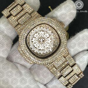 Charm Luxury Fashion <b>Men's</b> Stainless Steel <b>Watch</b> 40mm Case Mechanical Movement Auto Date Diamond Accents Stainless Steel Band - Product Image 4