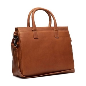 Porte-documents exécutif en cuir marron pour hommes avec fermeture à rabat, compartiment spacieux pour ordinateur portable, sac de bureau professionnel haut de gamme - Product Image 1