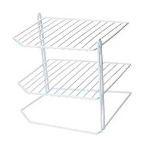Estante de Almacenamiento de 2 Niveles de Acero Inoxidable para Encimera de Cocina, Organizador de Especias, Cesta Multiusos - Product Image 3