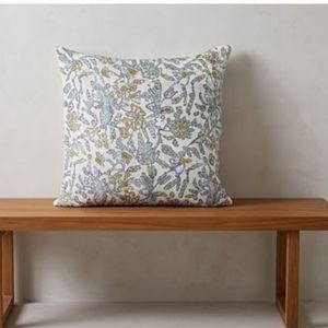 Coussin carré brodé floral en lin et coton, style pastoral, housse amovible lavable – Vente chaude directe usine - Product Image 5